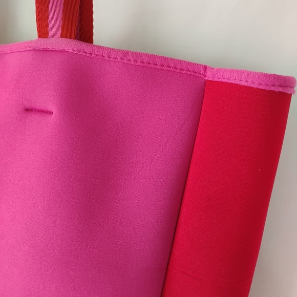 Summersalt x FabFitFun Pink & Red Neoprene Beach Summer Tote Bag Swimming Pool - Picture 12 of 16